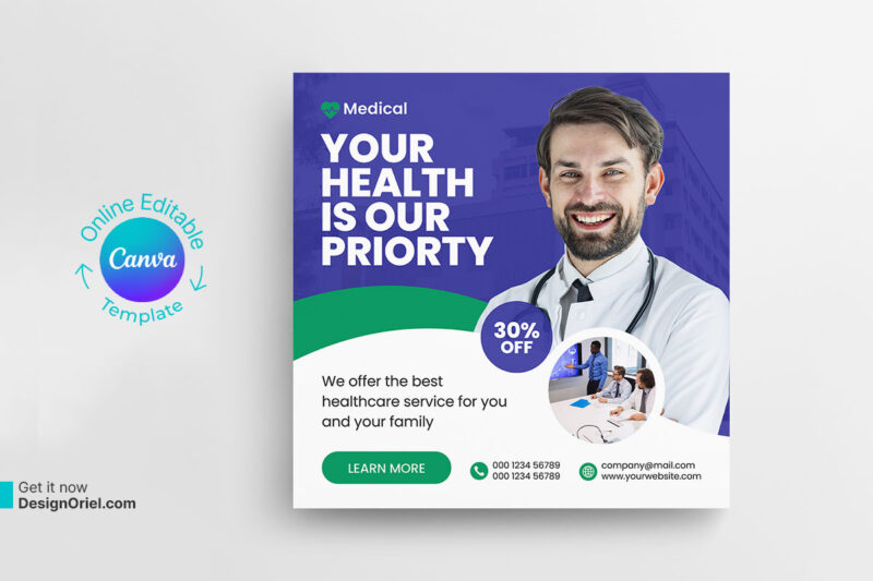 Medical-healthcare-social-media-post-banner-design-canva-template-1